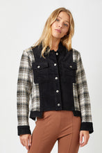 Load image into Gallery viewer, MYSTREE - Plaid Sleeve Corduroy Jacket