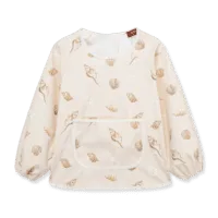 Load image into Gallery viewer, MILKBARN - Seashells Long Sleeve Pocket Bib
