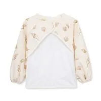 Load image into Gallery viewer, MILKBARN - Seashells Long Sleeve Pocket Bib