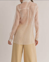 Load image into Gallery viewer, SAGE THE LABEL - Blurred Sheer Button Down Shirt
