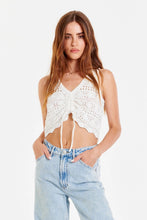 Load image into Gallery viewer, ANOTHER LOVE - Elora Crochet Crop Tank White