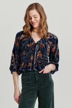 Load image into Gallery viewer, ANOTHER LOVE - Flora Printed Velvet Top - Euphoric Garden