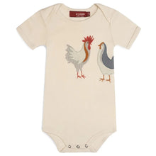 Load image into Gallery viewer, MILKBARN - Organic Cotton Natural Chicken Appliqué One Piece