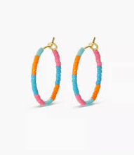 Load image into Gallery viewer, Gorjana - Gigi Stripe Hoops (Miami)