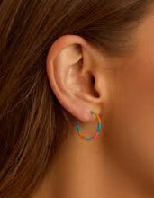 Load image into Gallery viewer, Gorjana - Gigi Stripe Hoops (Miami)