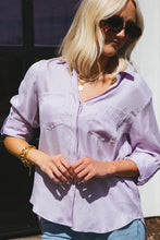 Load image into Gallery viewer, VELVET HEART - Lavender "Riley" Roll Tab Sleeve