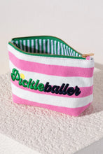 Load image into Gallery viewer, SHIRALEAH - "Pickleballer" Zip Pouch in Pink