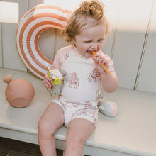 Load image into Gallery viewer, *MILKBARN - Zipper Short Sleeve Top & Trunks Swim Set in Tutu Elephant