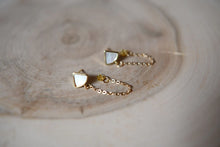Load image into Gallery viewer, CECELIA Shell Front And Back Chain Earrings