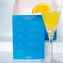 Load image into Gallery viewer, Mimosa Glow Facial Beauty Box by The Beauty Cloud - Brightening Facial, At-Home Facial Kit