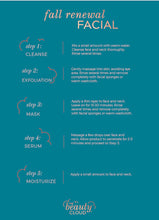 Load image into Gallery viewer, Fall Renewal Facial box