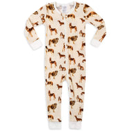 MILKBARN - Organic Zipper Pajama Natural Dog