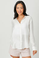 MYSTREE - Double Cloth Button Down Shirt