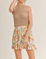 SADIE & SAGE - Kona Coffee Sweater Tank