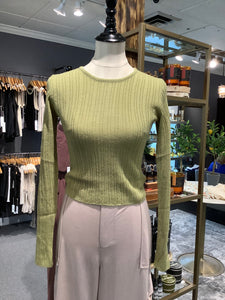 SAGE THE LABEL - Darcy Long Sleeve Sweater in Sage