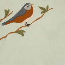 Load image into Gallery viewer, MILKBARN - Blue Bird Appliqué Organic Cotton Long Sleeve One Piece
