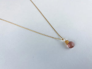 Cecelia Designs Wire-Wrapped Gold Pendant Necklace