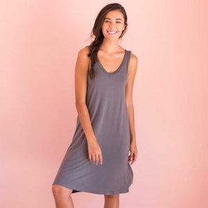 Faceplant Bamboo V-Neck Tank Nightgown