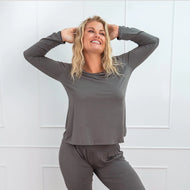 Faceplant Dreams Long Sleeve Shirt: Earl Grey