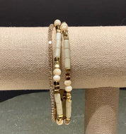 ALLURE - Gold Beaded Bracelet Trios