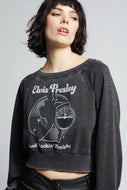 RECYCLE KARMA - Sun Records X Elvis Presley Crop Sweatshirt