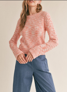 SADIE & SAGE - Evie Spaceknit Cuffed Sleeve Sweater
