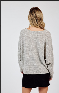 SADIE & SAGE - Billie Off the Shoulder Dolman Sleeve Knit Top