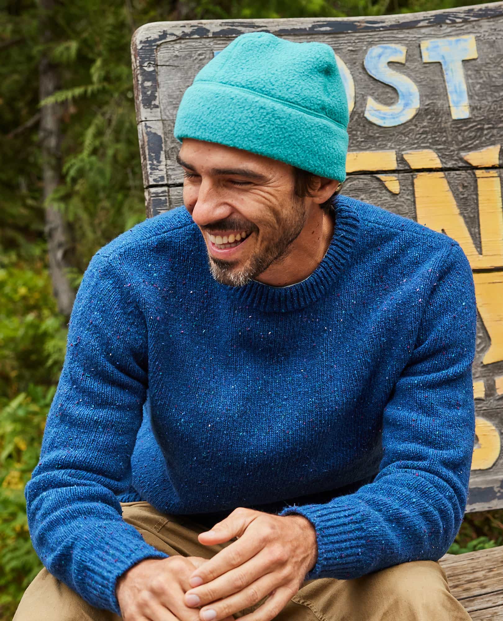 TOAD CO Campo Fleece Beanie in Cyan