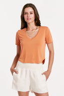ANOTHER LOVE - Baby Megan Center Seam Top Bitter Peach