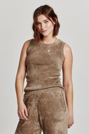 ANOTHER LOVE - Cora Sleeveless Rib Tank - Laurel Oak Chenille