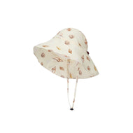 MILKBARN - Wide Brim Sun Bonnet in Seashells 1-2T