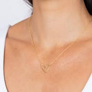 Sahira - Abigail Open Heart Necklace