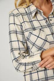 MYSTREE - Plaid Shirt Jacket