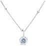 Stia Jewelry - CZ Bezel Necklace Clear Diamond (April)