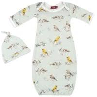 Load image into Gallery viewer, *MILKBARN - Newborn Gown + Hat Set
