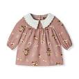 MILKBARN - Organic Corduroy LS Collared Dress Mushroom