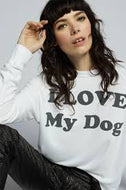 RECYCLED KARMA - I Love My Dog Sweater