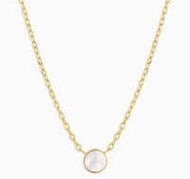 Gorjana - Rose Marble Coin Necklace