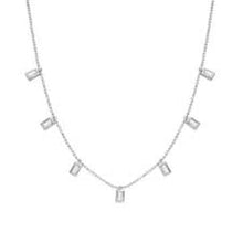 Load image into Gallery viewer, Stia Jewelry - Dazzling Dangles Baguette Necklace
