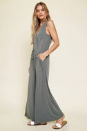 MYSTREE - Modal Jumpsuit with Drape Front