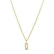 Stia Jewelry - Elongated Drop Link Necklace