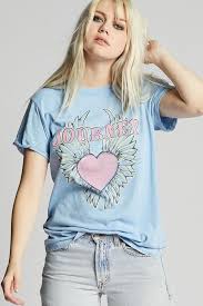 RECYCLED KARMA - 830 Journey Dont Stop Believing Burnt Out Tee