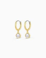 GORJANA - Rose Marble Coin Huggies