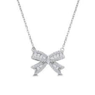 Stia Jewelry - Encrusted Crystal Bow Necklace
