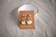 CECELIA DESIGNS JEWELRY - Enamel Stainless Steel Earrings