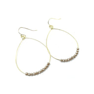 ERIN GRAY - Aster Beaded Earring in Champagne