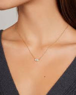 Gorjana Evil Eye Charm Necklace