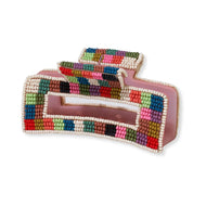 INK + ALLOY -  Lola Multi-Color Checked Claw Clip - Multi-Check
