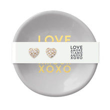 Load image into Gallery viewer, SANTA BARBARA DESIGN STUDIO - Love Earrings &amp; Ring Dish Set
