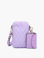 JEN & CO. - Parker Quilted Crossbody in Purple